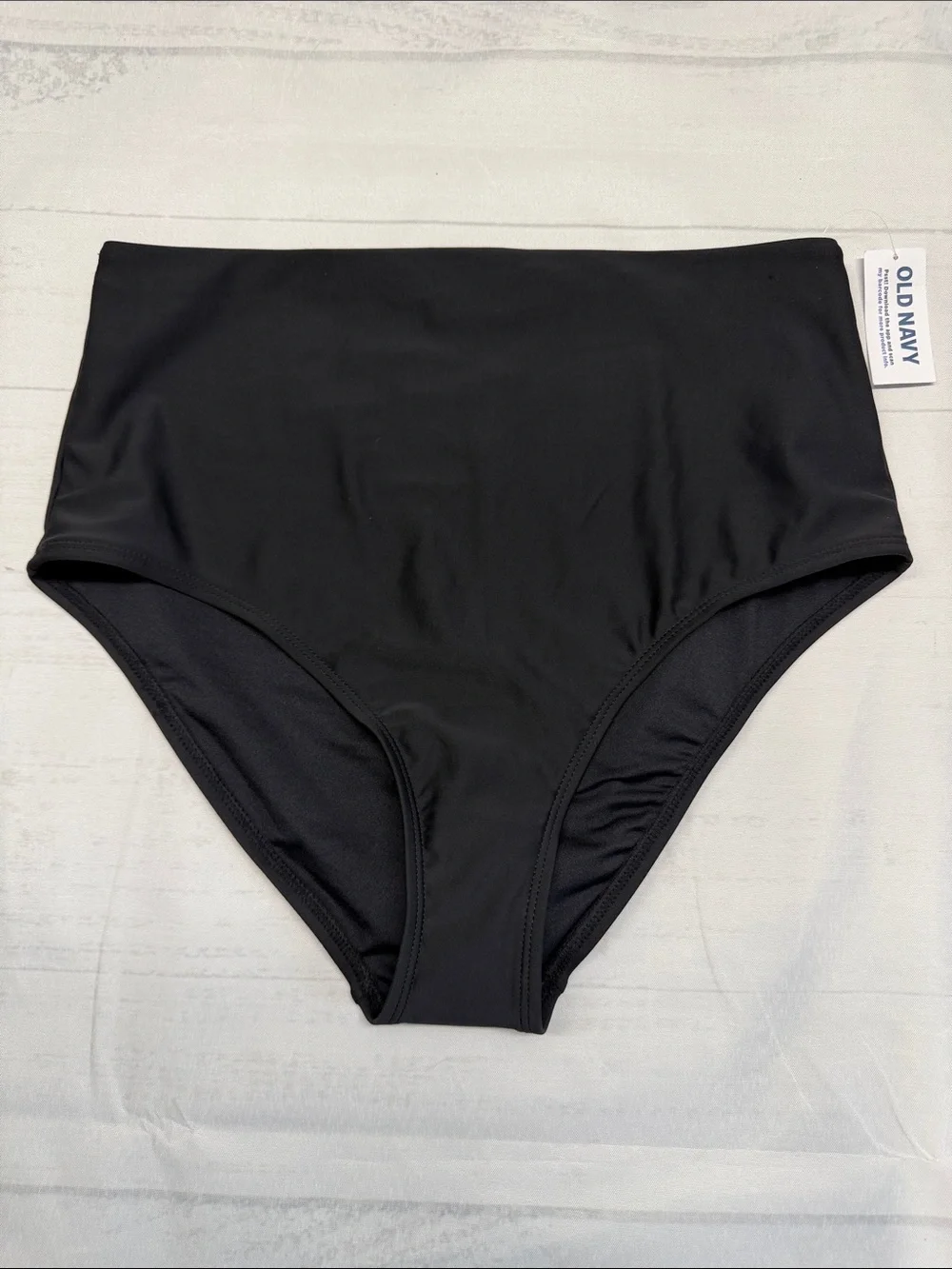 Old Navy NWT Black Classic High Rise Bikini Bottoms Size Medium